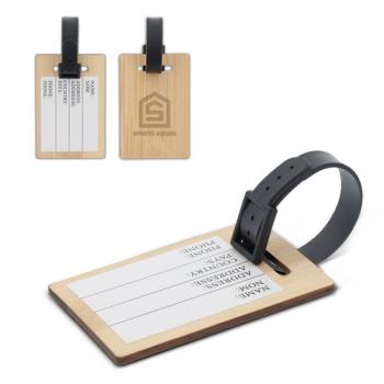 Luggage tag bamboo