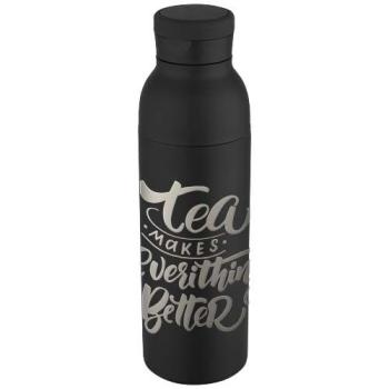 Bouteille avec isolation sous vide Illuminate double paroi de 650 ml en acier inoxydable recyclé certifié RCS