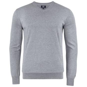 Cutter & Buck Oakville V-Neck Men grey melange 3XL