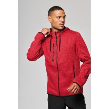 Men's heather hooded jacket