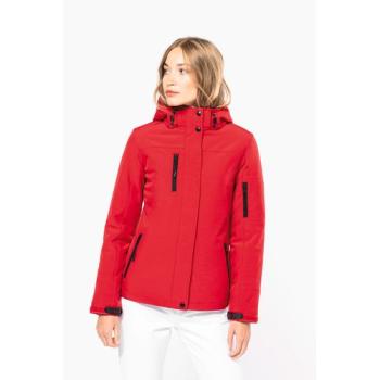 Ladies’ hooded softshell lined parka