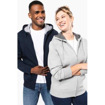 Sweat-shirt zippé capuche unisexe
