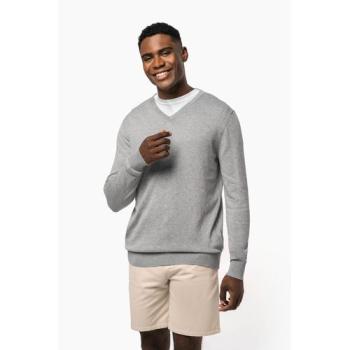 Pull col en V écoresponsable homme