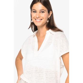 Polo en lin femme