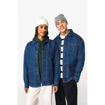 Eco-friendly unisex dropped shoulders denim jacket
