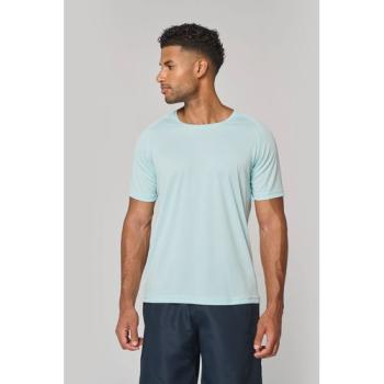 Men's recycled round neck sports T-shirt