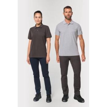 Polo unisexe écoresponsable avec poche poitrine