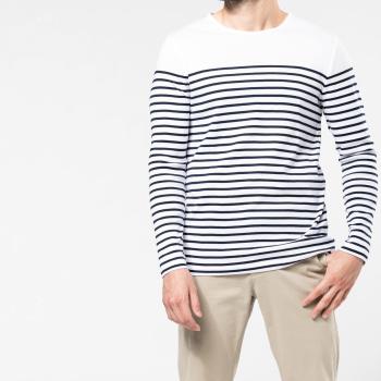Men s long-sleeved Breton stripe top