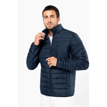 Men's bi-material padded jacket