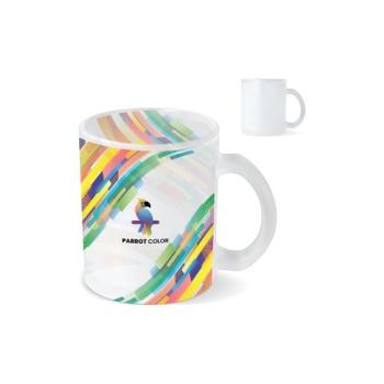 Mallorca subli frosted glass mug 335ml