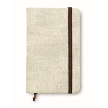 A6 canvas notebook lined       MO6930