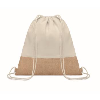 Drawstring bag w/ jute details MO9516-13