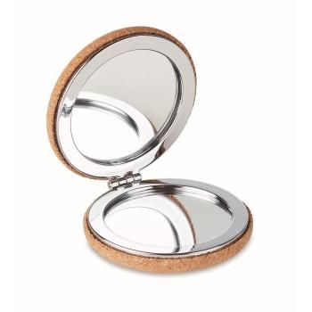 Pocket mirror with cork cover  MO9799-13