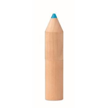 6 pencils in wooden box        MO9875-40