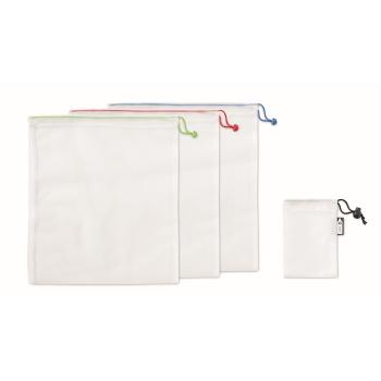 Set of 3 RPET mesh food bags   MO9898-06