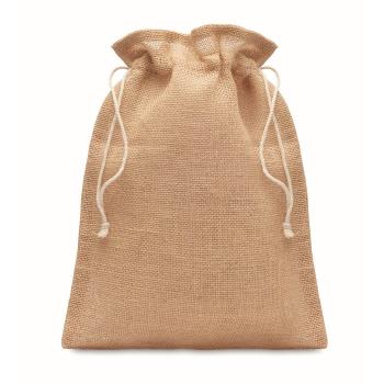 Small jute gift bag 14 x 22 cm MO9928-13