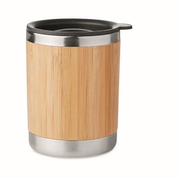 Tumbler in bamboo cover 250ml  MO9937-40