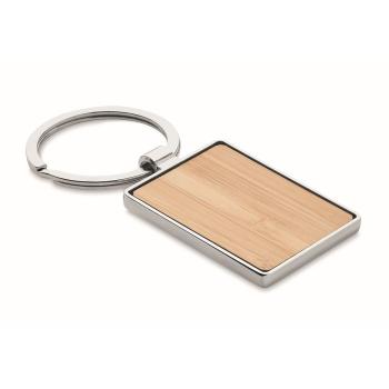 Rectangular key ring bamboo    MO9961-40