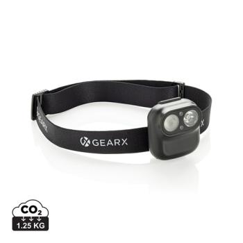Lampe frontale avec capteur de mouvement en ABS RCS Gear X