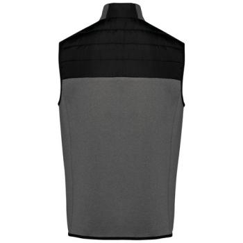 Men's bi-material bodywarmer