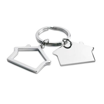 SNIPER Metal key ring house shape
