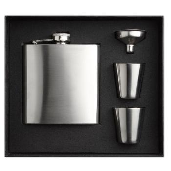 SLIMMY FLASK SET Flacon de poche avec gobelets
