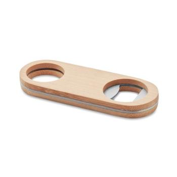 VALBAMPER Oval Bamboo bottle opener