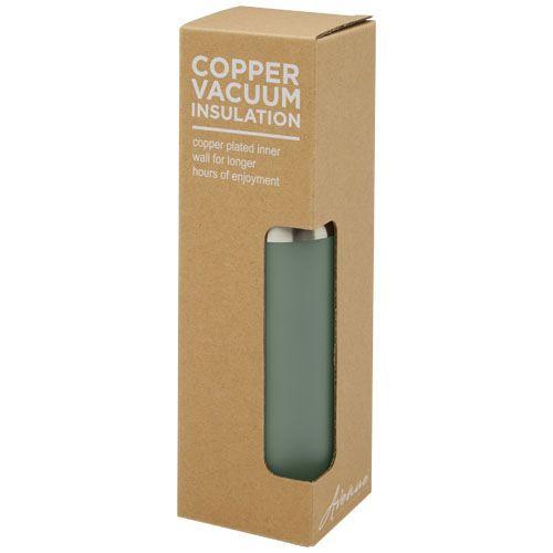 Hulan 540 ml copper vacuum insulated stainless steel bottle with bamboo lid