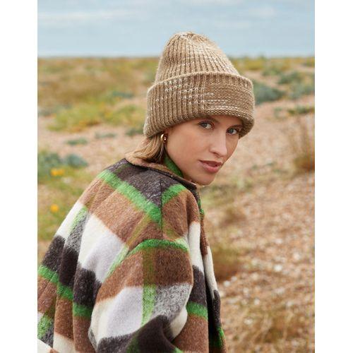 Chunky Knitted Patch Beanie