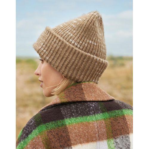 Chunky Knitted Patch Beanie