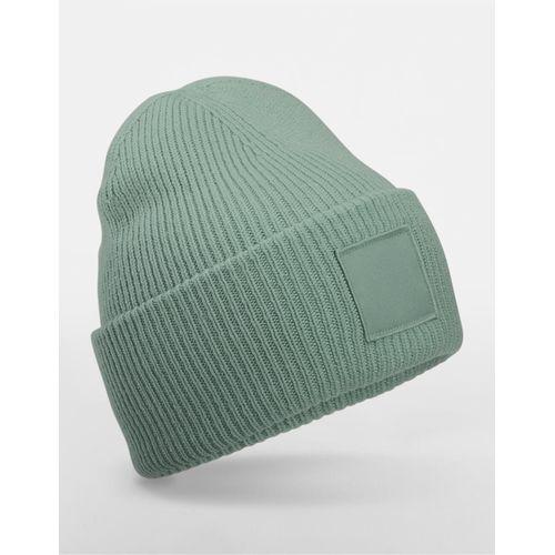 Deep Cuffed Tonal Patch Beanie