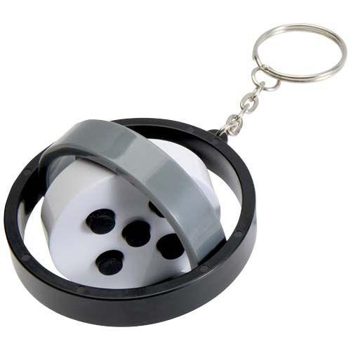 Spinx recycled plastic gyroscope fidget keychain