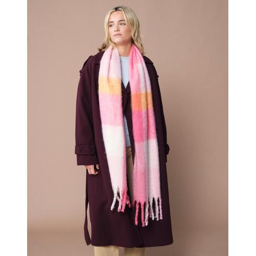 Fluffy Check Scarf