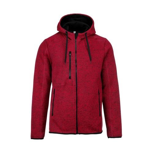 Men's heather hooded jacket