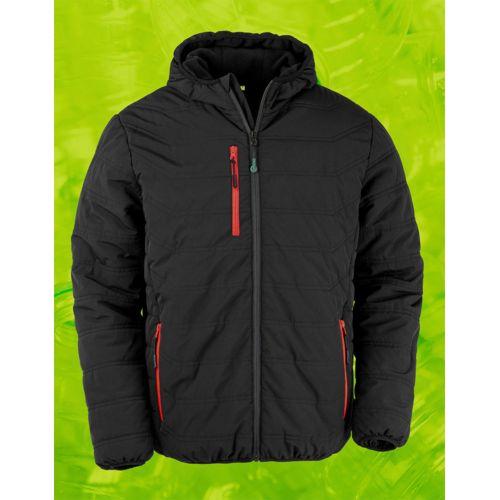 Black Compass Padded Winter Jacket