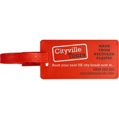 River recycled window luggage tag