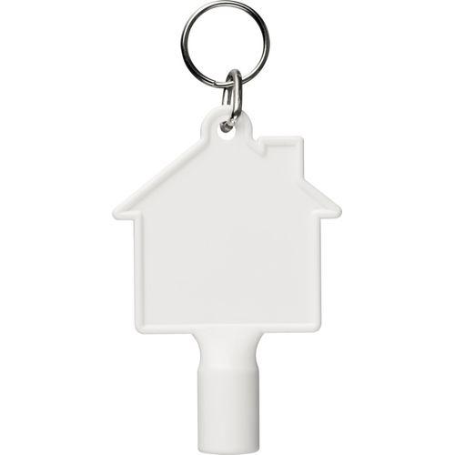 Maximilian house-shaped recycled utility key keychain