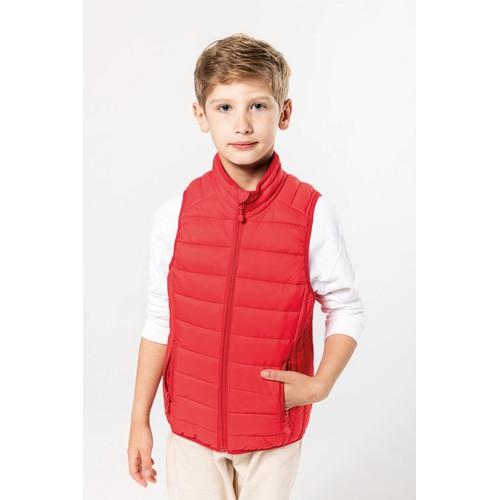 Kid's lightweight sleeveless padded jacket
