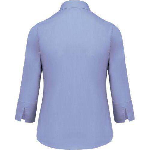 Chemise popeline polycoton manches 3/4 entretien facile femme