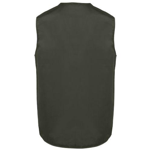 Unisex lined multi-pocket polycotton vest