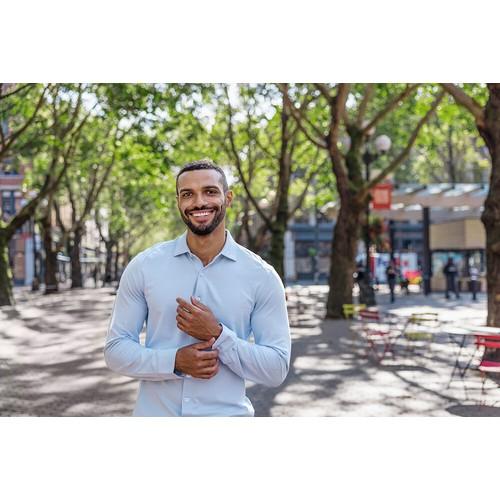 Cutter & Buck Advantage Shirt Men bleuclair XXL