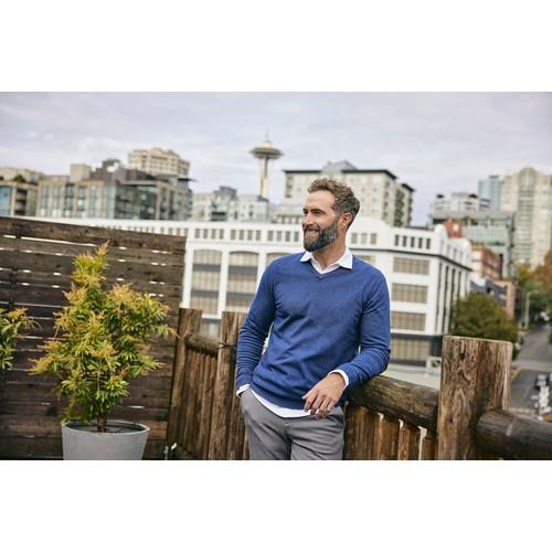 Cutter & Buck Oakville V-Neck Men grey melange 3XL