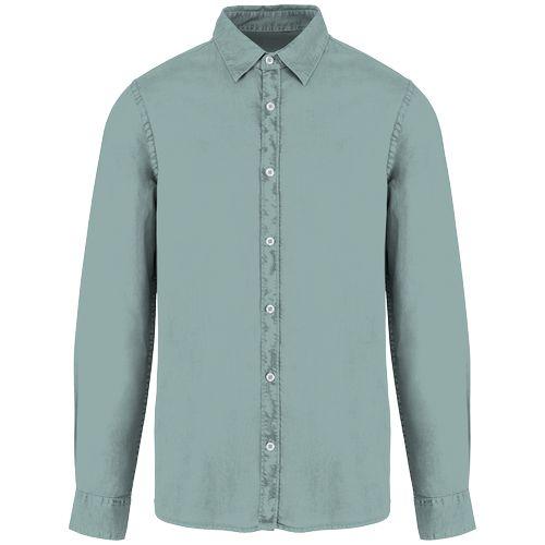 Chemise écoresponsable délavée homme
