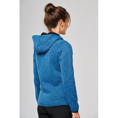 Ladies’ heather hooded jacket