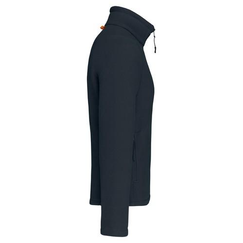 Men's microfleece zip jacket with raglan sleeves