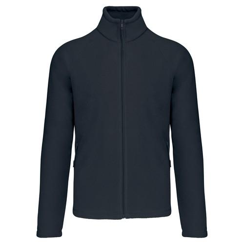 Men's microfleece zip jacket with raglan sleeves