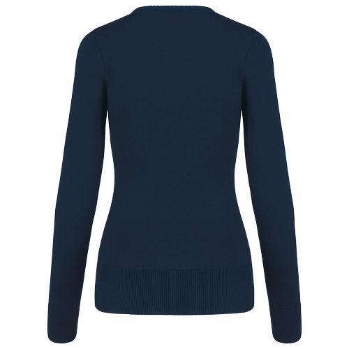 Pull col V femme