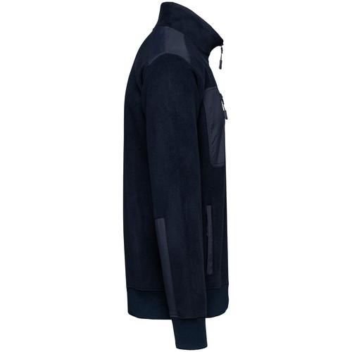 Unisex eco-friendly fleece with zipped neck