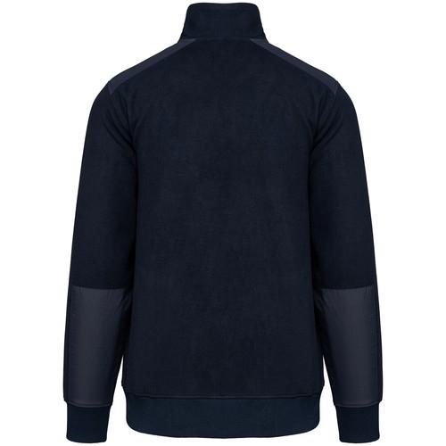 Unisex eco-friendly fleece with zipped neck