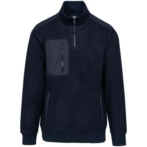 Unisex eco-friendly fleece with zipped neck